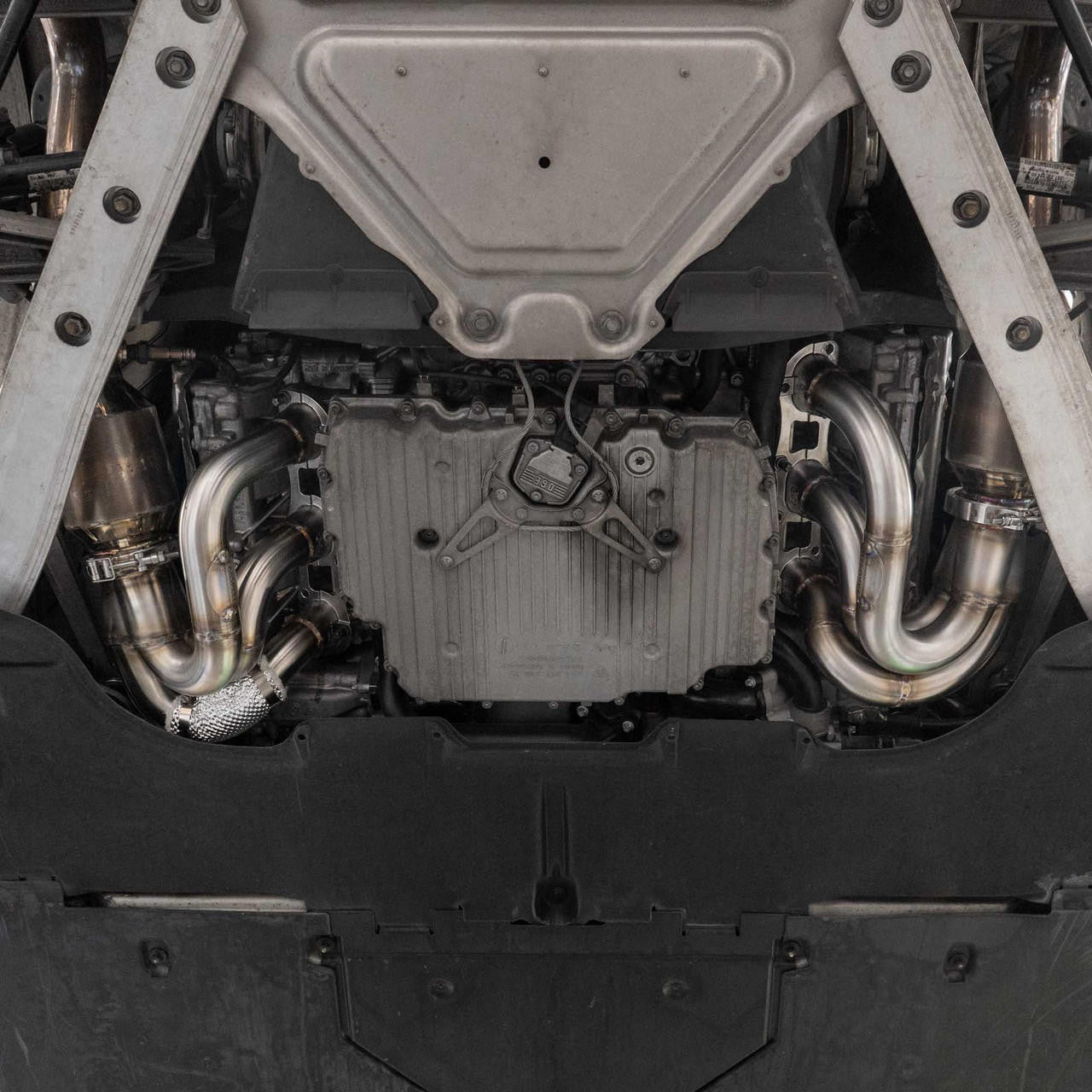 Fabspeed Porsche 981 Cayman GT4 / Boxster Spyder RENNKRAFT Modular Headers with HJS Catalytic Converters (2015-2016)