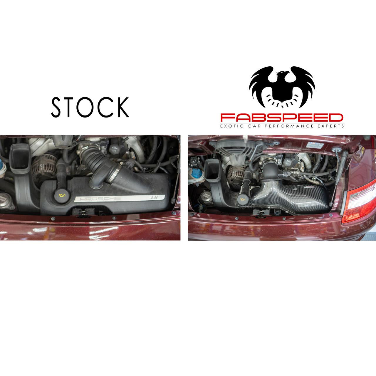 Fabspeed 997 MAXFLO CARBON FIBER SUPER HIGHFLOW HIGH PERFORMANCE airbox cover lid for all 997 OEM base airbox systems