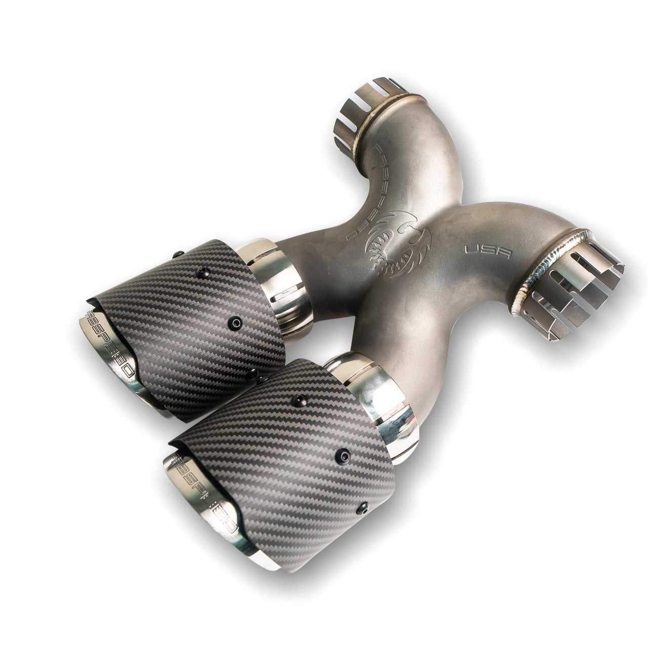 Fabspeed Porsche 718 Boxster/Cayman Maxflo True X-Pipe with Dual Tips (2017+)