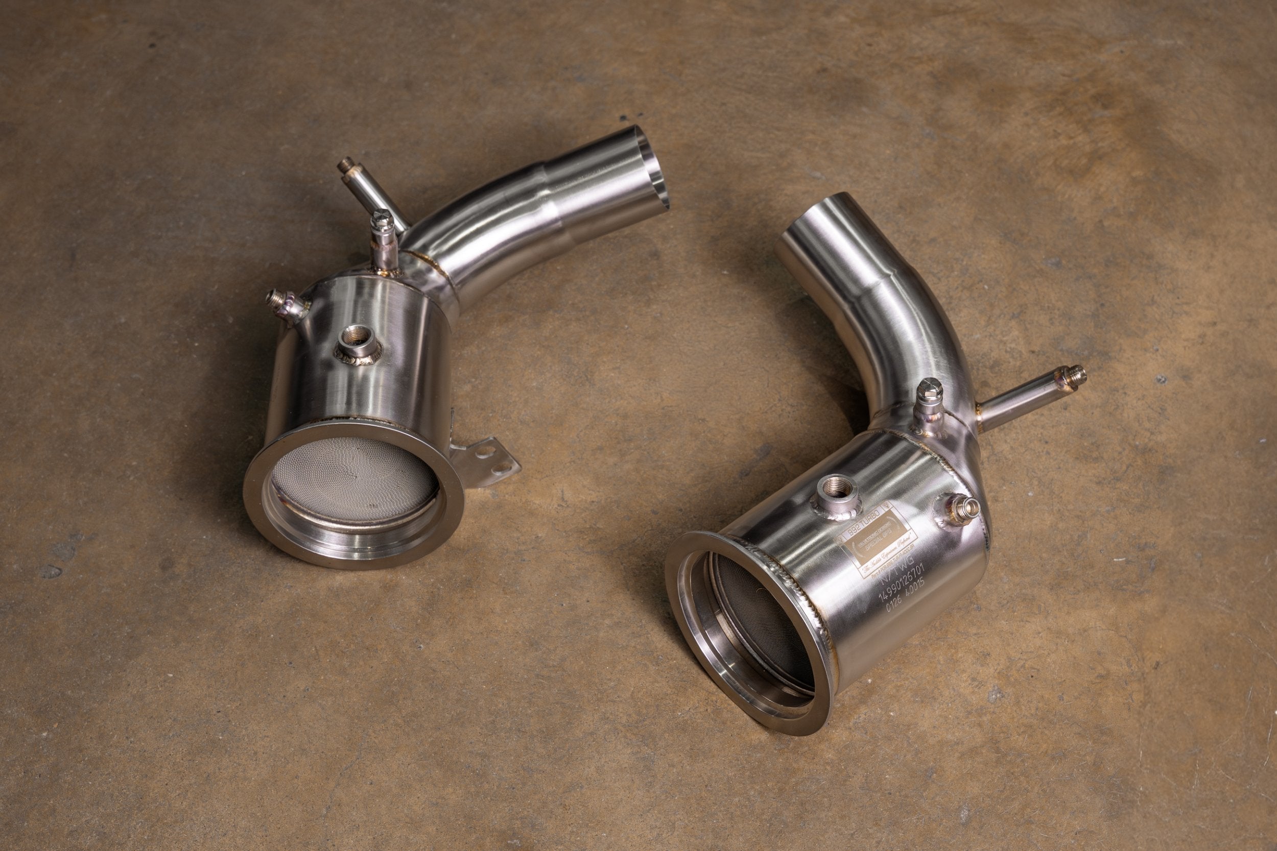Valvetronic Exhaust - 400 Cell Catted Down Pipes For Porsche 992 Turbo / Turbo S