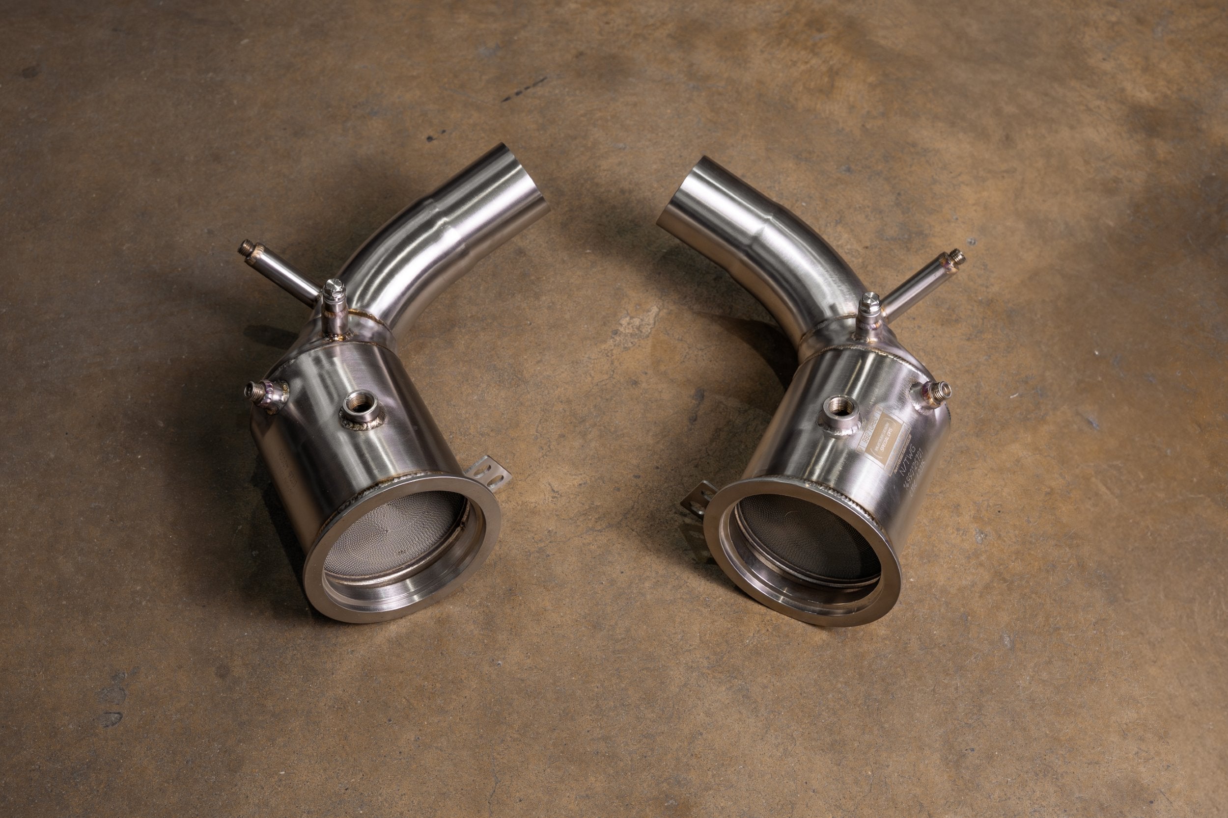 Valvetronic Exhaust - 400 Cell Catted Down Pipes For Porsche 992 Turbo / Turbo S