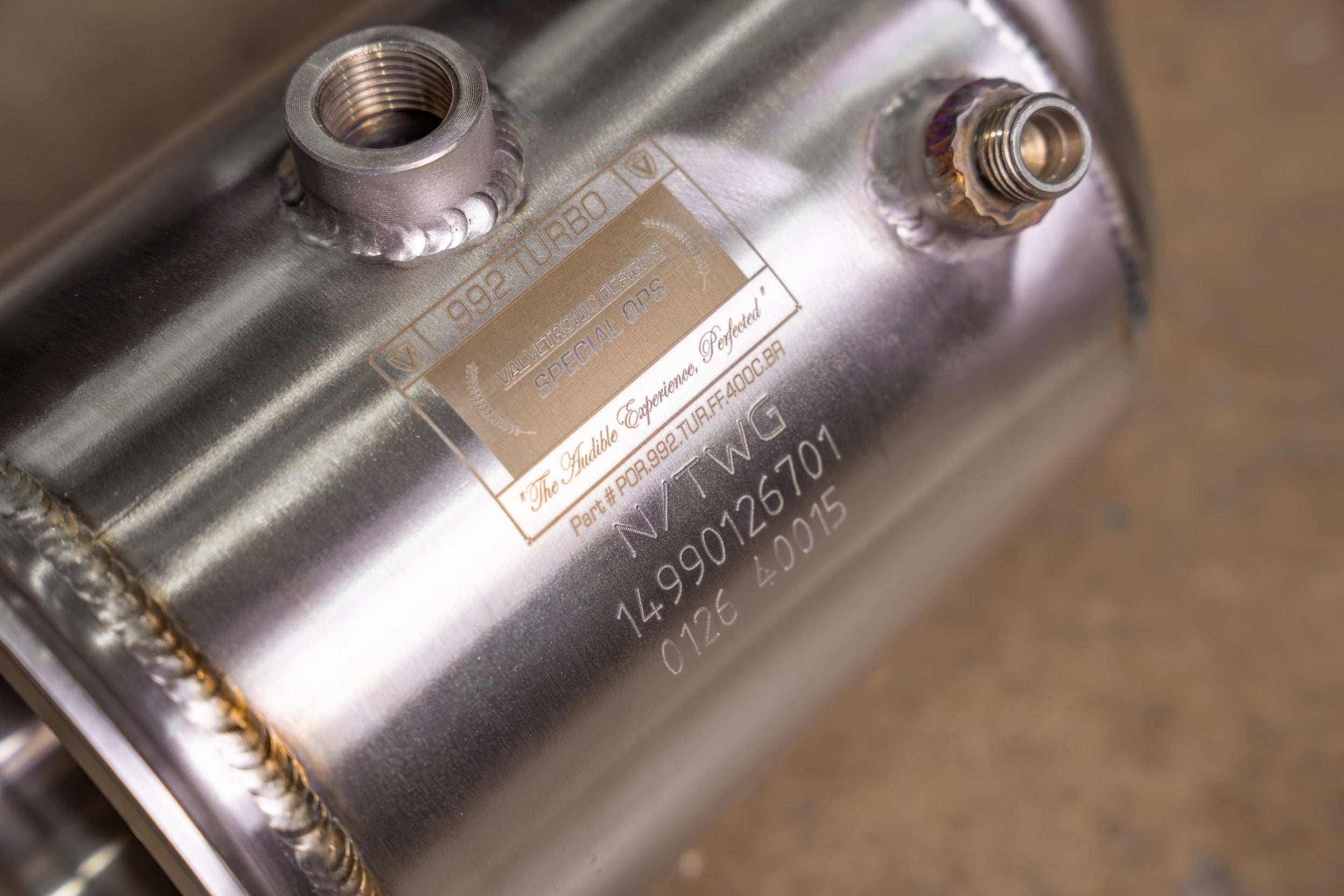 Valvetronic Exhaust - 400 Cell Catted Down Pipes For Porsche 992 Turbo / Turbo S