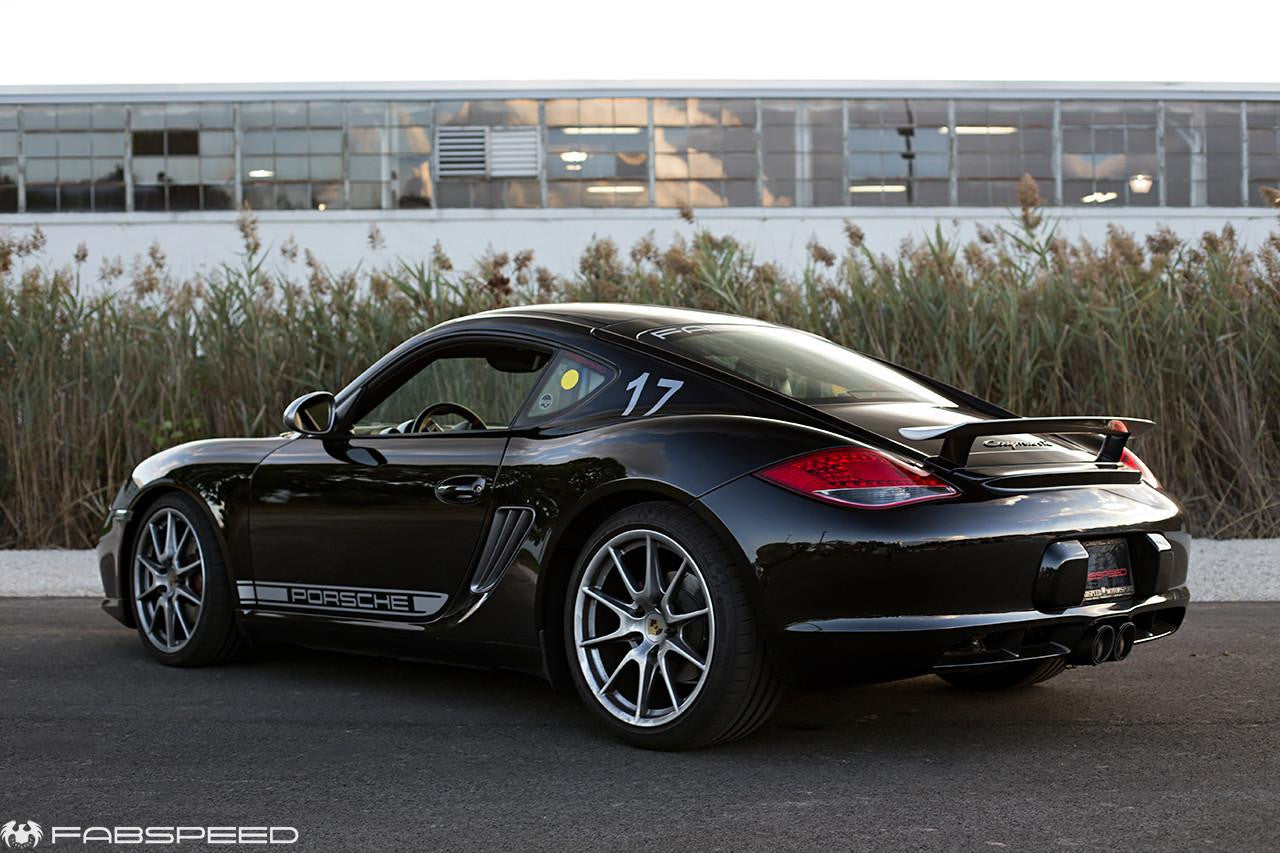 Fabspeed Porsche 987.2 Boxster / Cayman, Cayman R, Spyder TrackTec Valved Bypass Exhaust System (2009-2012)