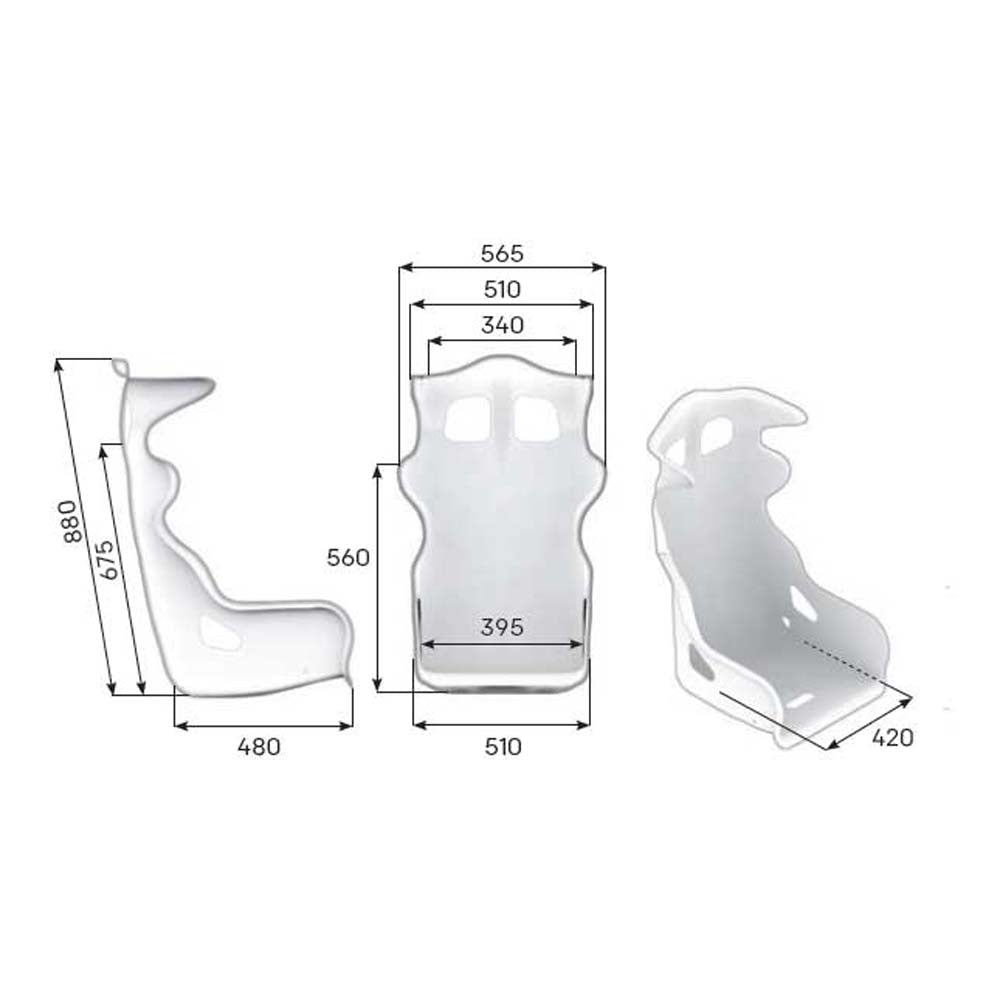 OMP RS-PT2 Fiberglass Racing Seat