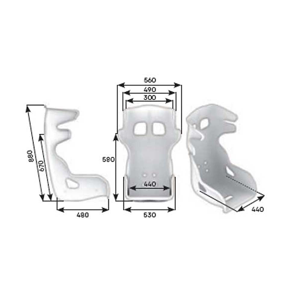 OMP HTE-R XL Racing Seat