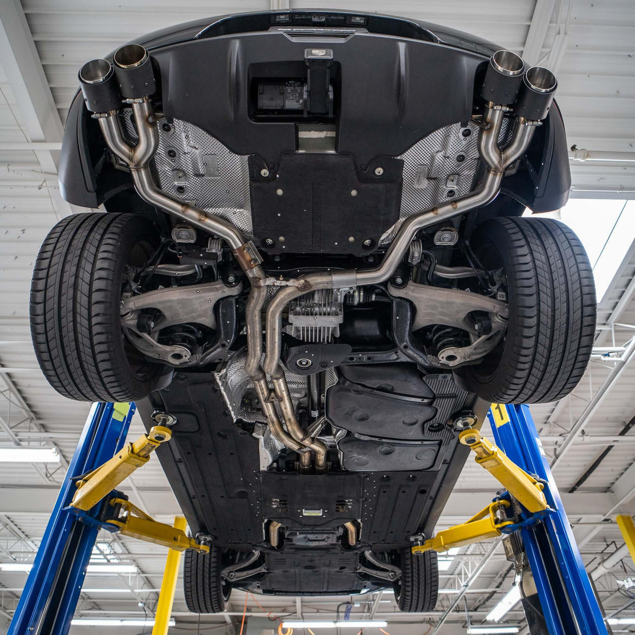 Fabspeed Porsche Macan S / GTS V6 Rear Slip-on Sport Exhaust (2019 - 2022+)