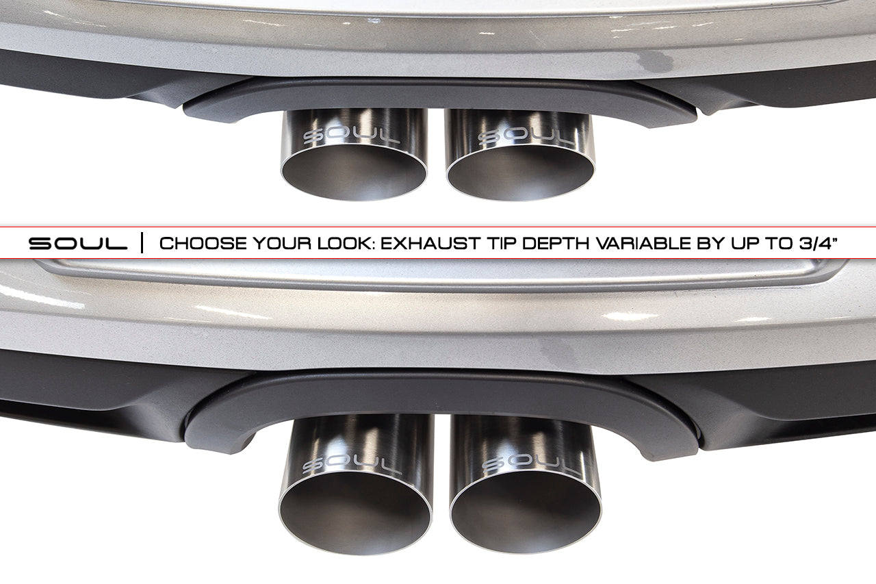 Soul Performance Porsche 981 GT4 / Boxster Spyder / Clubsport Valved Exhaust System
