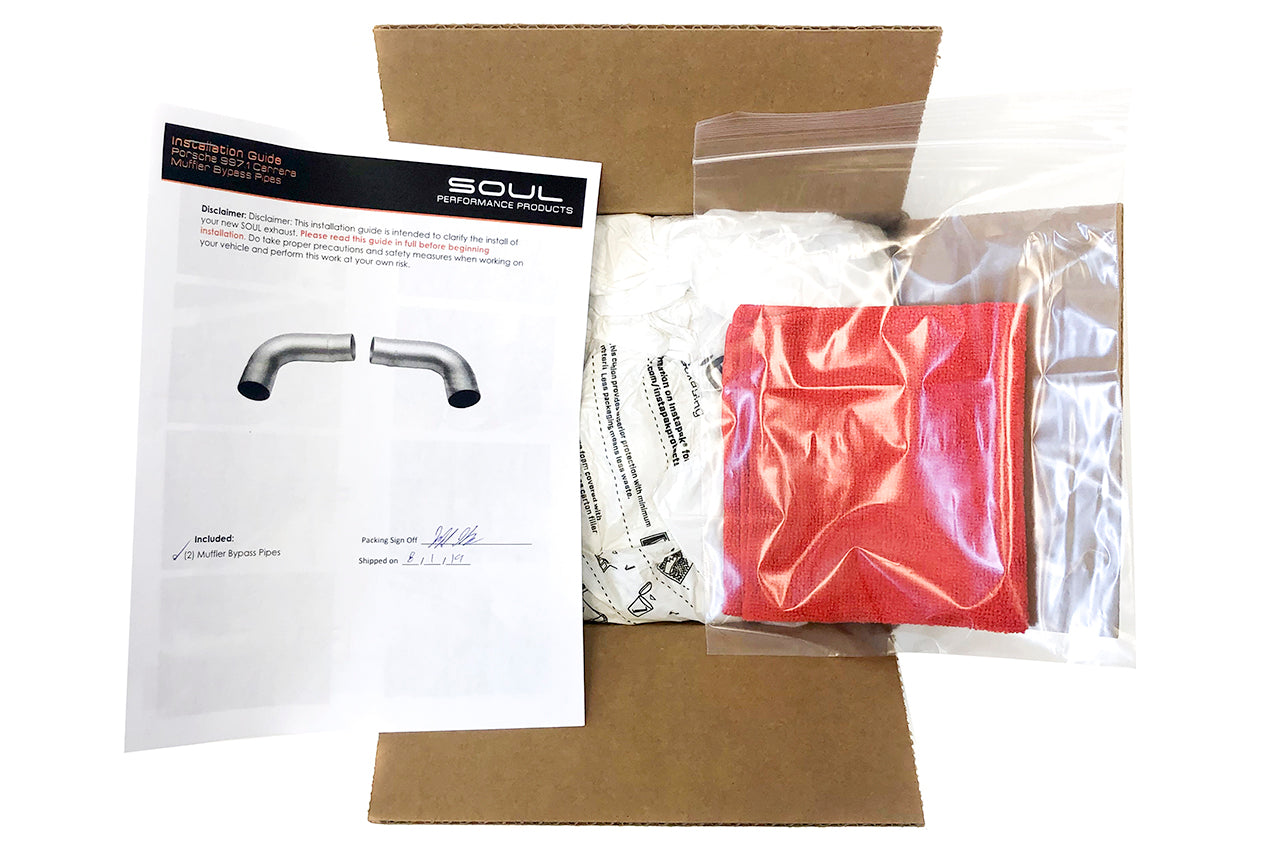 Soul Performance Porsche 997.1 Carrera Muffler Bypass Pipes