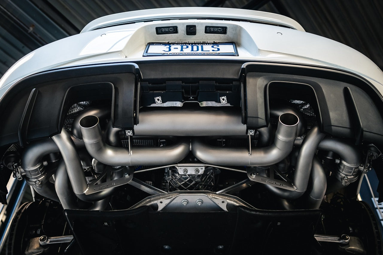 Soul Performance Porsche 718 GT4 / Spyder / GTS 4.0L Valved Exhaust System
