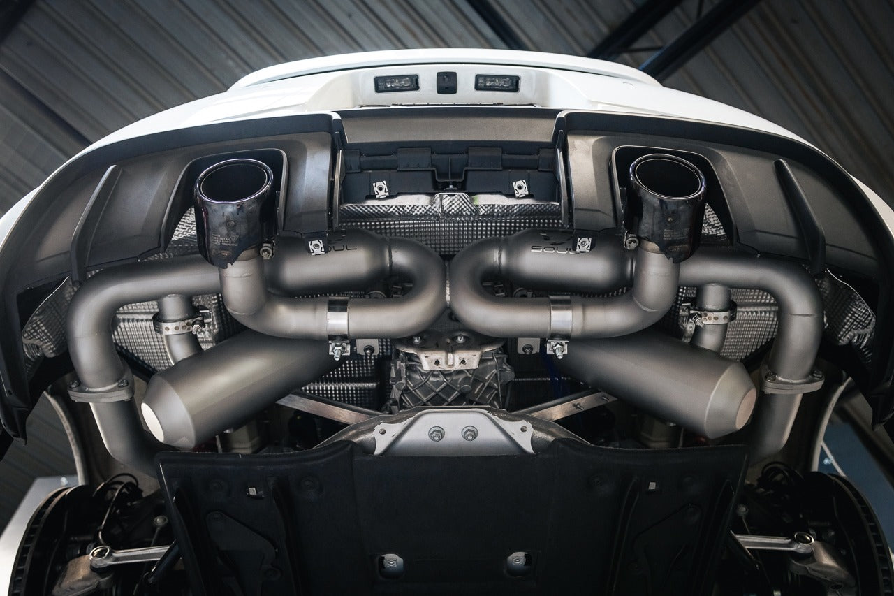 Soul Performance Porsche 718 GT4 / Spyder / GTS 4.0L Race Exhaust System