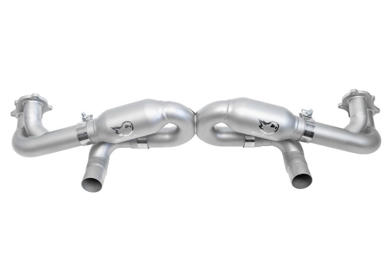 Soul Performance Porsche 718 GT4 / Spyder / GTS 4.0L Race X-Pipe Exhaust