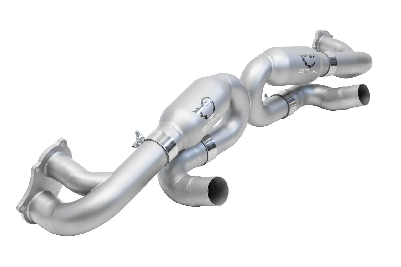 Soul Performance Porsche 718 GT4 / Spyder / GTS 4.0L Race X-Pipe Exhaust