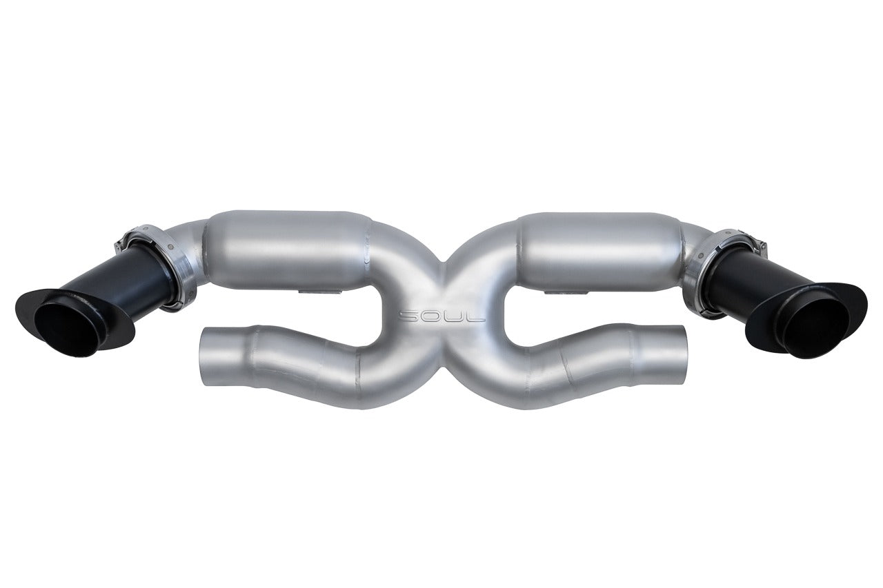 Soul Performance Porsche 992 Turbo X-Pipe Exhaust System