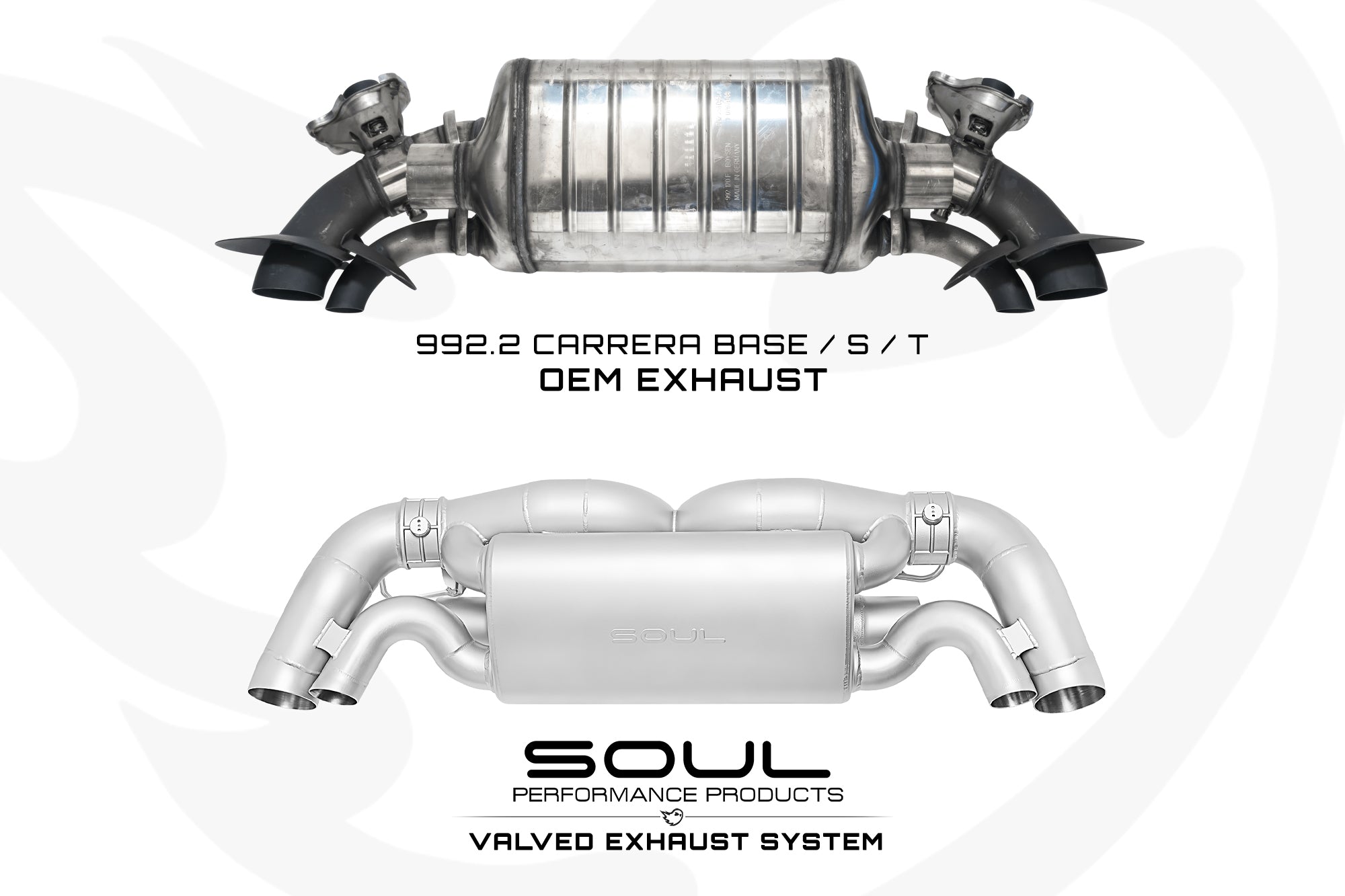 Soul Performance Porsche 992.2 Carrera (Base / T / S) Valved Exhaust System