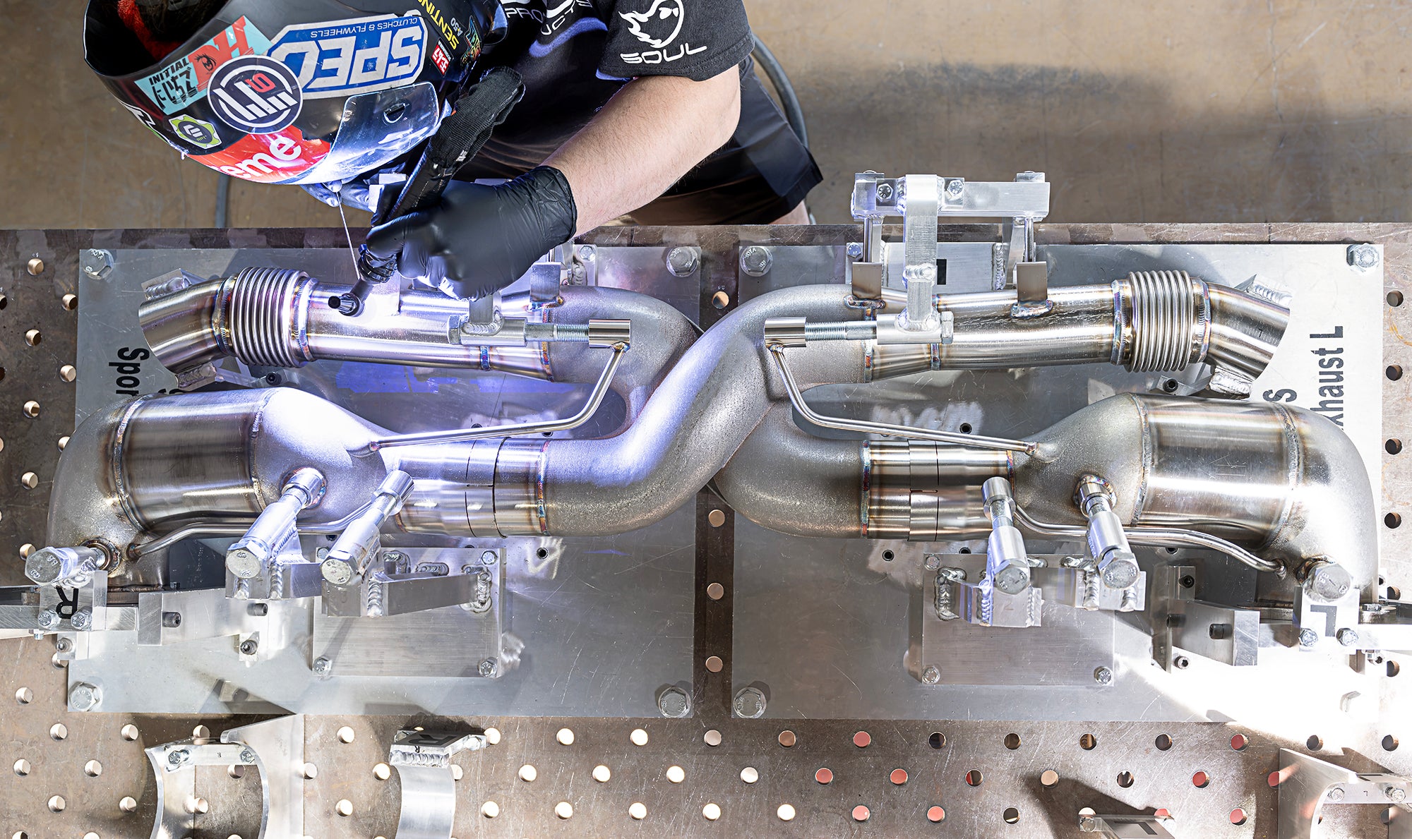 SOUL Turbo S sport cat X-pipe fabrication