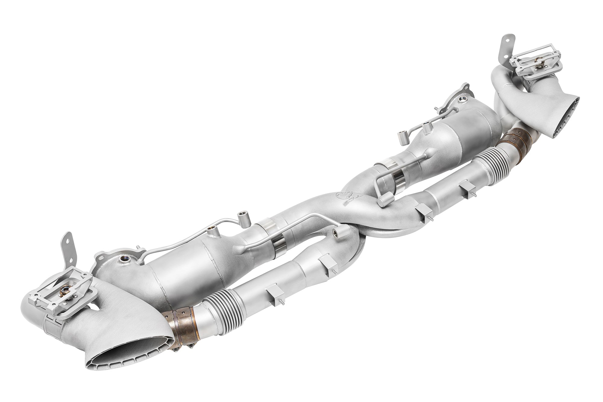 SOUL Porsche 992.2 Turbo S Valved Exhaust Package side angle