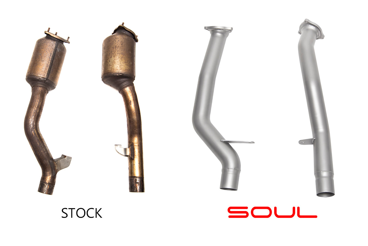Soul Performance Porsche 958 Cayenne Secondary Cat Bypass Pipes