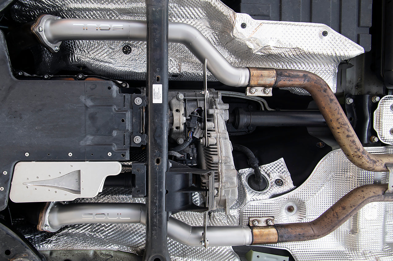 Soul Performance Porsche 958 Cayenne Secondary Cat Bypass Pipes