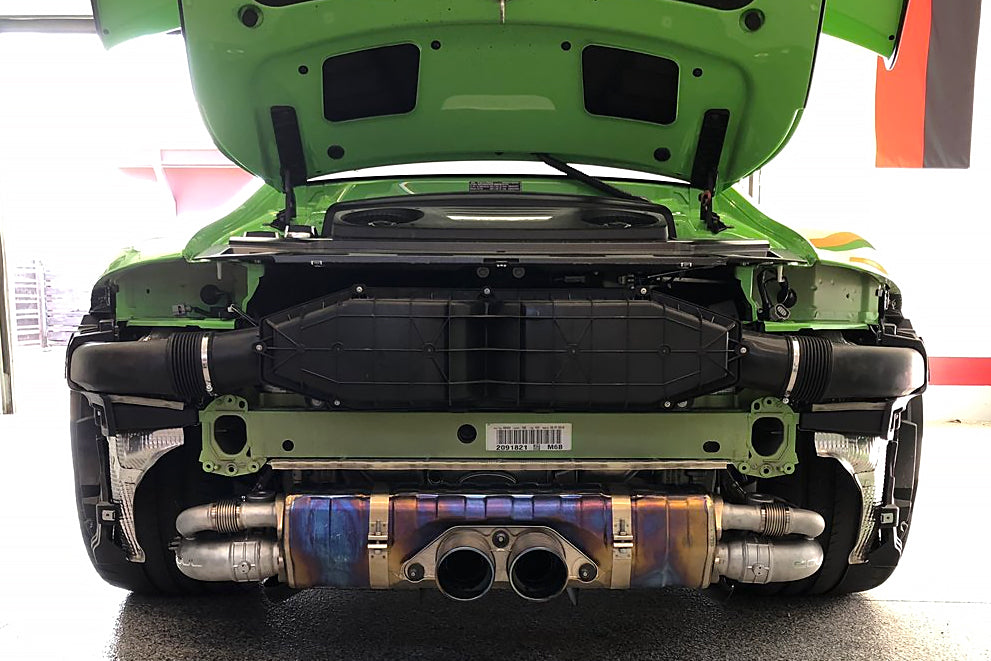 Soul Performance Porsche 991 GT3 / GT3 RS / 911R Valved Side Muffler Bypass Pipes