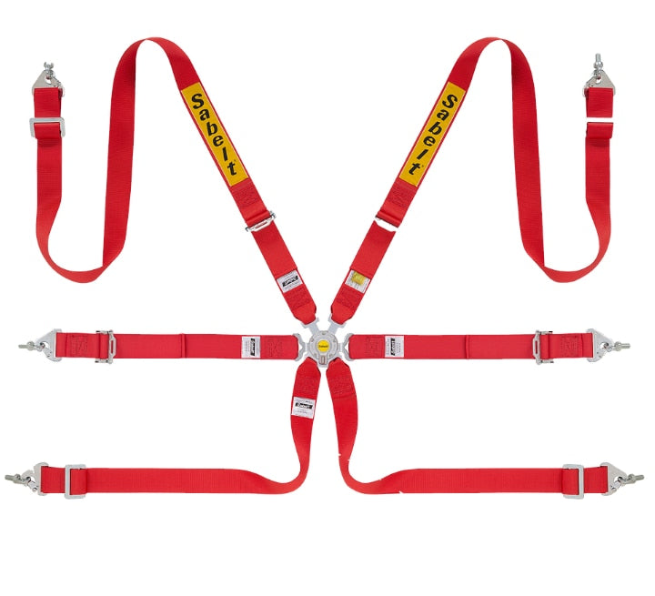 Sabelt Steel Series 2" Rally 6 Point Harness