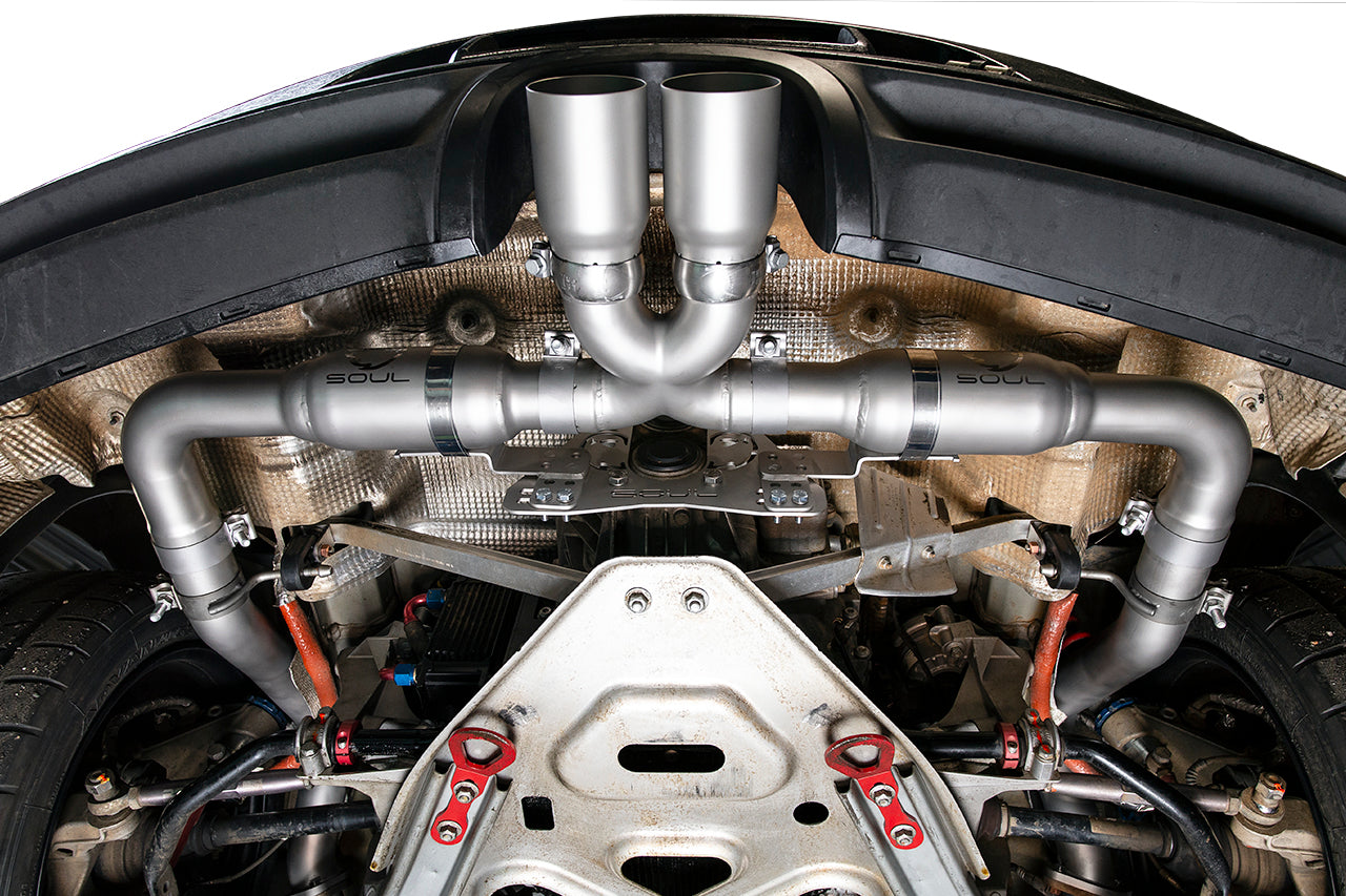 Soul Performance Porsche 981 GT4 / Boxster Spyder Race Exhaust System