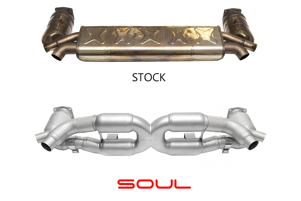 Soul Performance Porsche 991 Turbo Sport X-Pipe Exhaust System