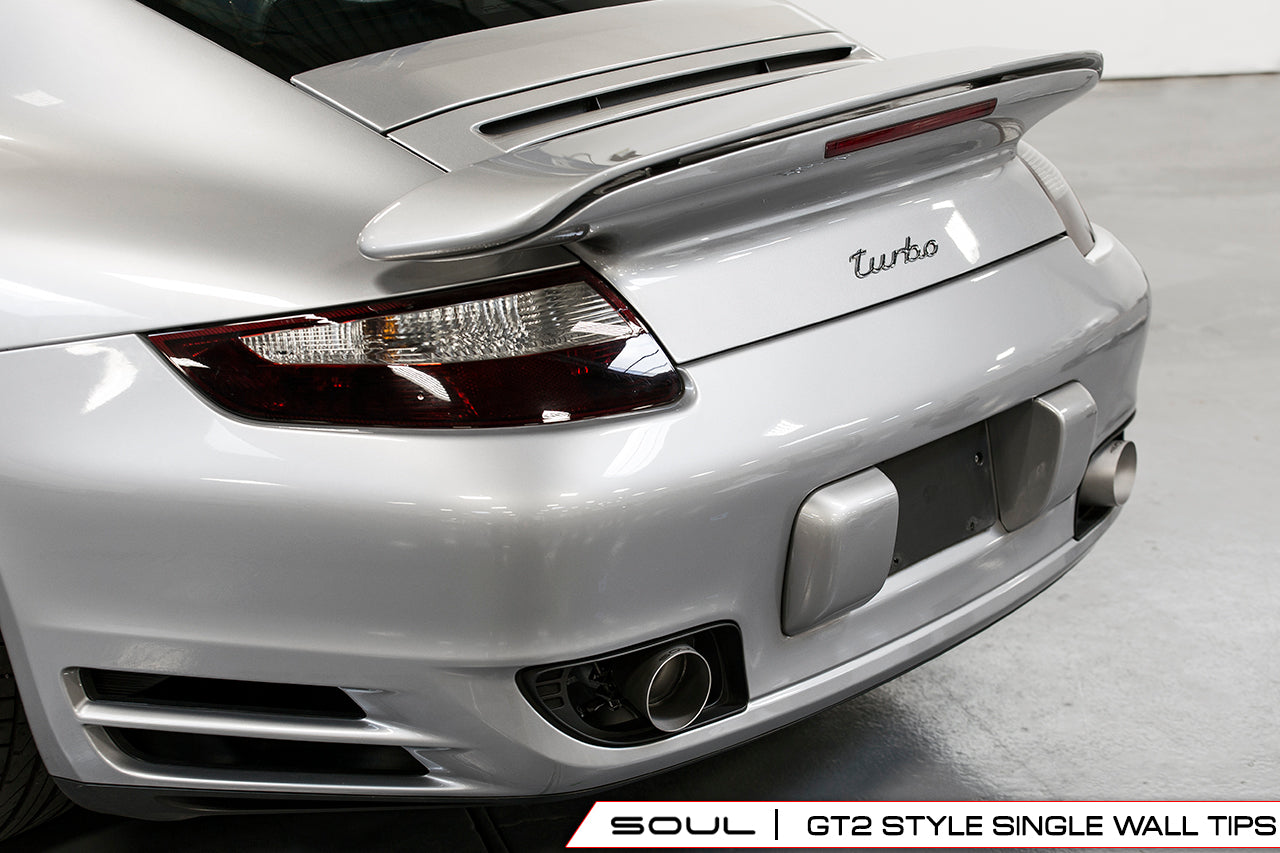 Soul Performance Porsche 997.1 Turbo GT2 Style Bolt On Exhaust Tips