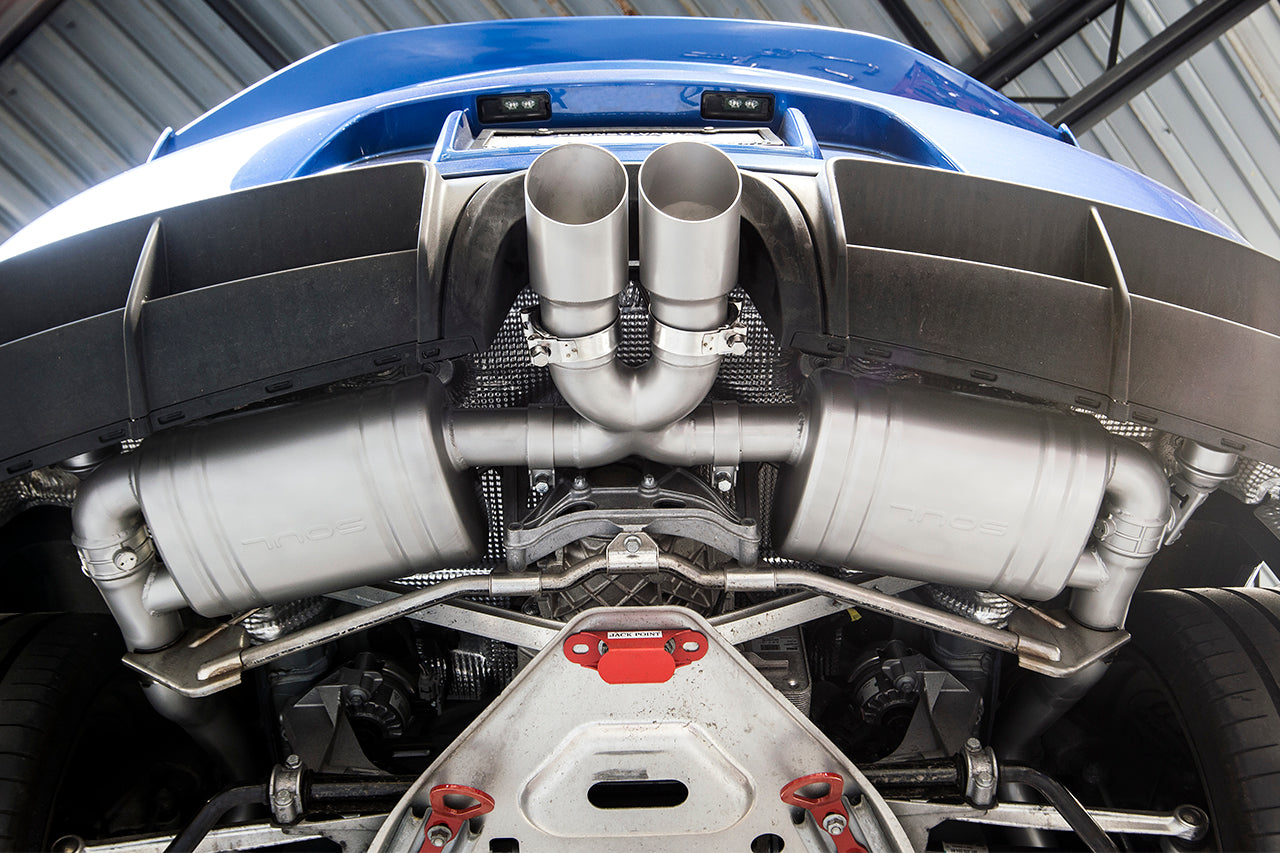 Soul Performance Porsche 981 GT4 / Boxster Spyder / Clubsport Valved Exhaust System