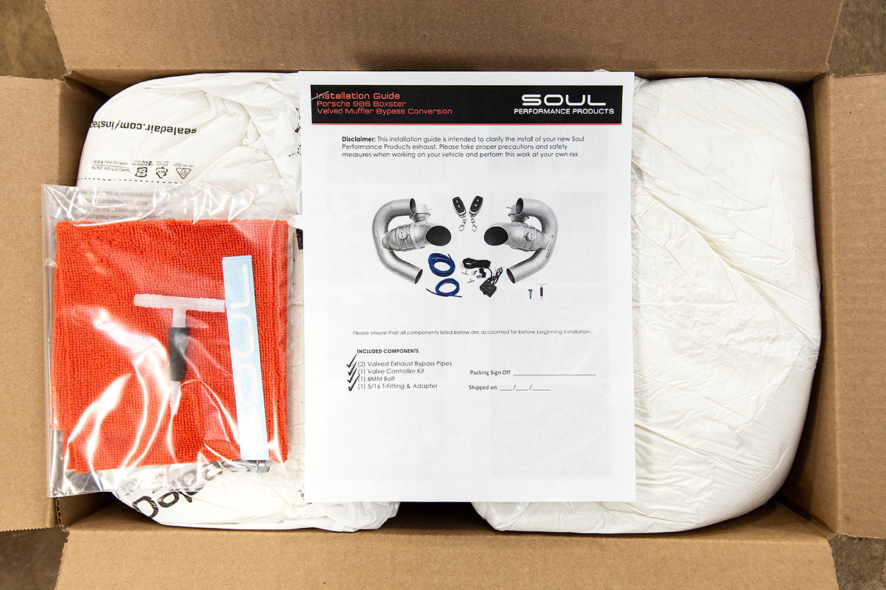 Soul Performance Porsche 986 Boxster Valved Muffler Bypass Conversion