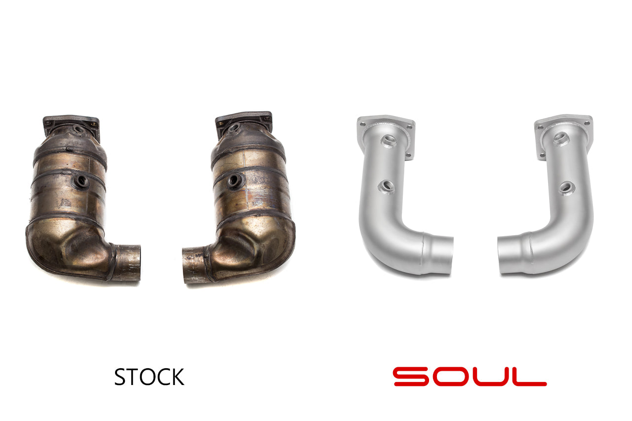 Soul Performance Porsche 997.2 Turbo Cat Bypass Pipes