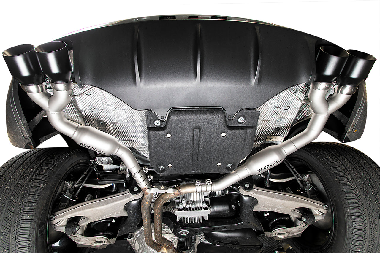 Soul Performance Porsche Macan 2.0T Resonated Muffler Bypass Exhaust