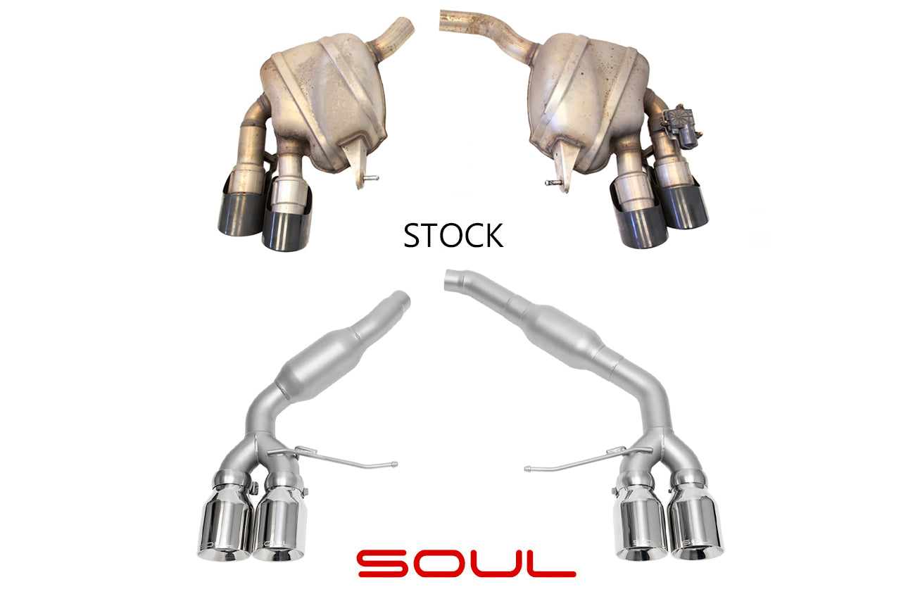 Soul Performance Porsche Macan S / GTS / Turbo Resonated Muffler Bypass Exhaust