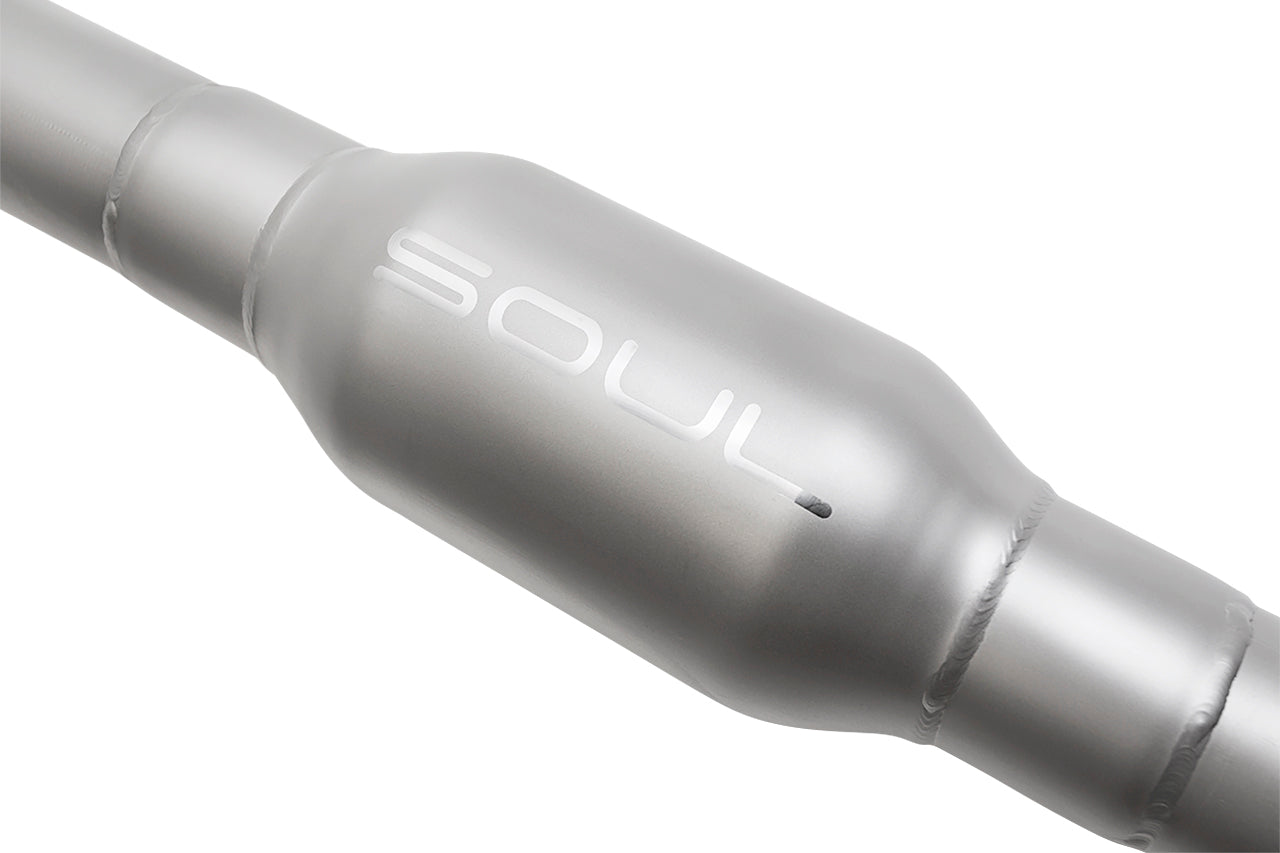 Soul Performance Porsche Macan 2.0T Resonated Muffler Bypass Exhaust