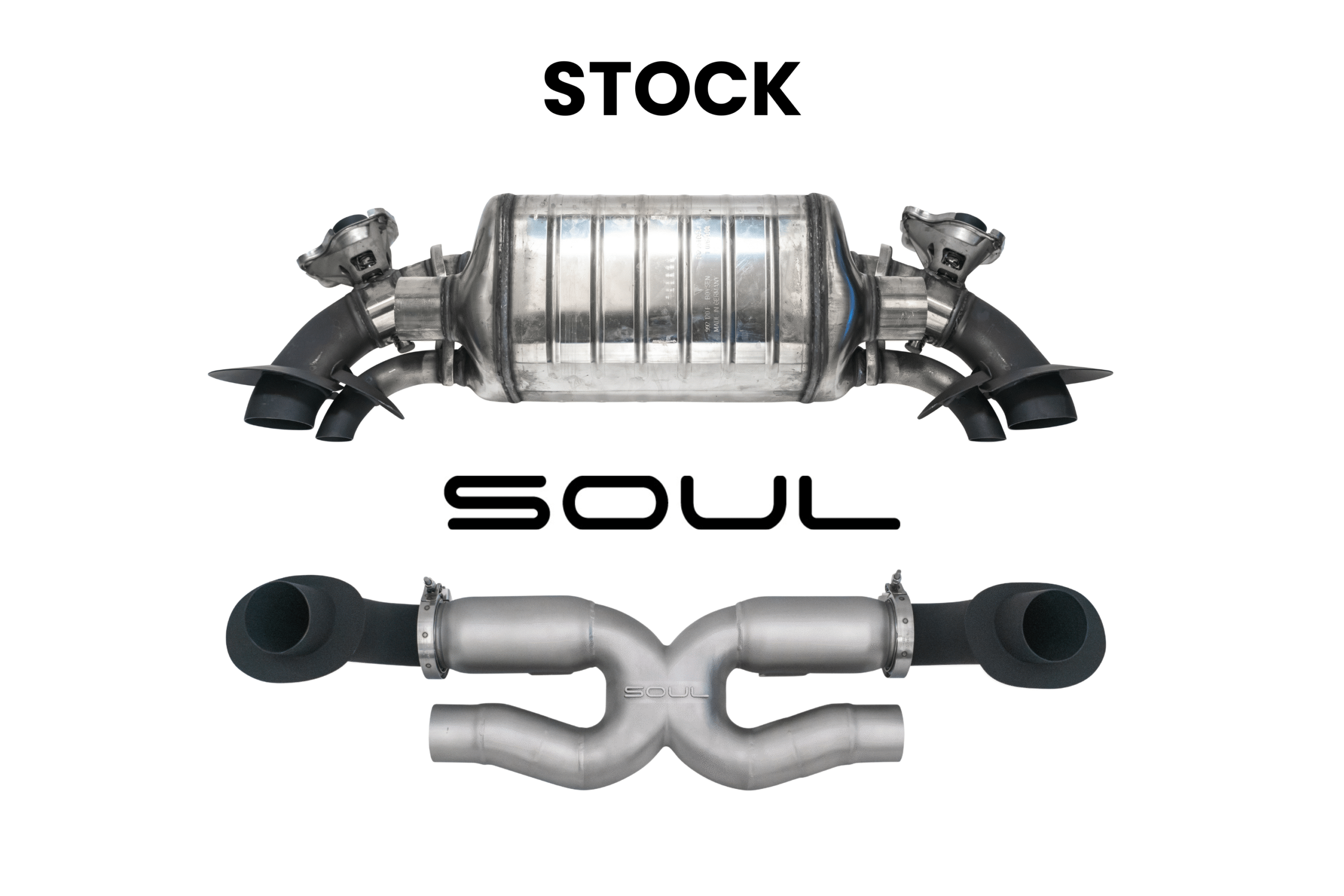 Soul Performance Porsche 992.2 Carrera (Base / T / S) X-Pipe Exhaust System