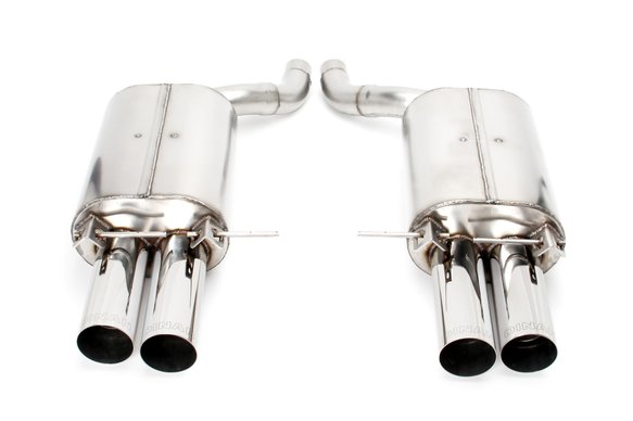 Dinan Free Flow Axle-Back Exhaust - 2006-2010 BMW M5 Stainless Steel - Polished Tips - E60