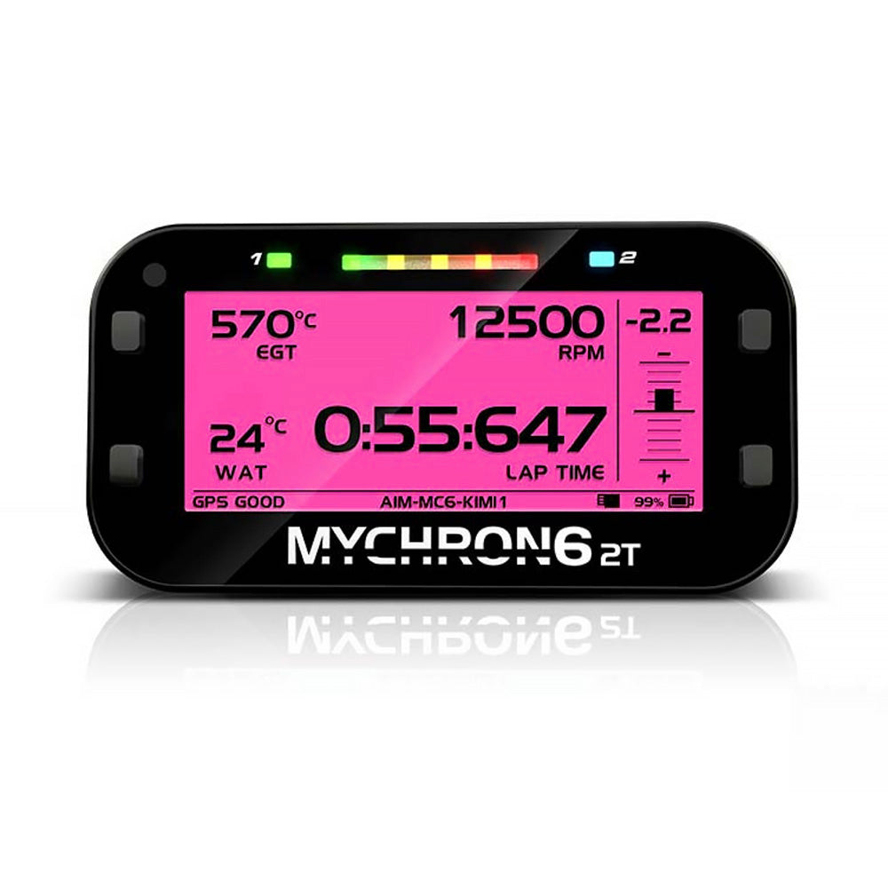 AiM Sports MyChron6 2T Dual-Temp Karting Dash and Data Logger