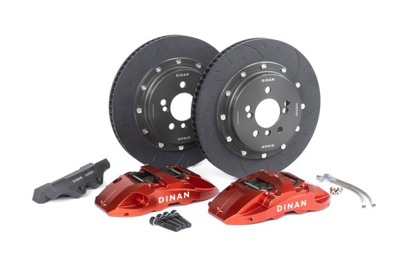 Dinan Rear Big Brake Kit - 2015-2021 BMW M2/M3/M4 Rear - 4-Piston - 370x32mm - Red - F80/F82/F83/F87