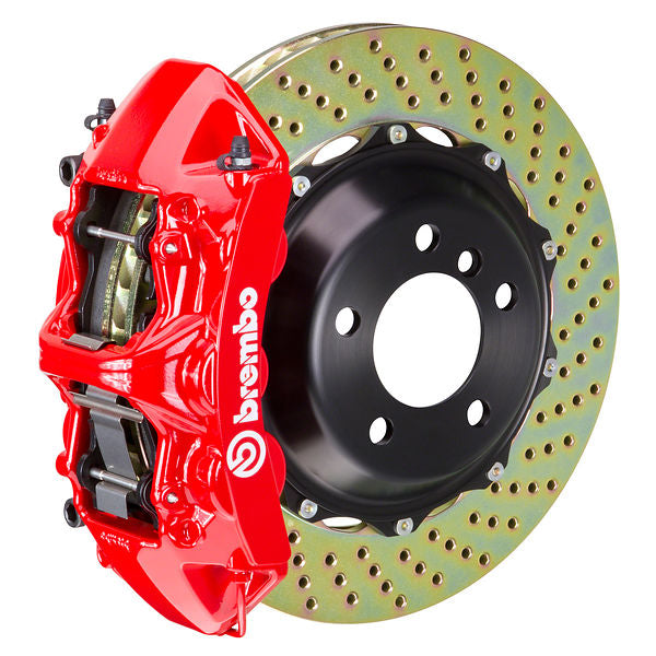 Brembo GT Big Brake Kit - 2017-2025 Porsche 982 718 Boxster S (PCCB Equipped) - Front - 6-Piston 350x34 2-Piece - 1ND.8021A