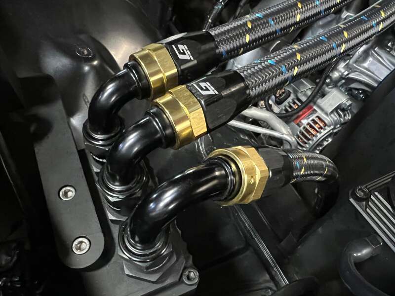 GReddy AN10 Reusable Hose Nylon Braided, Black/Gold/Blue