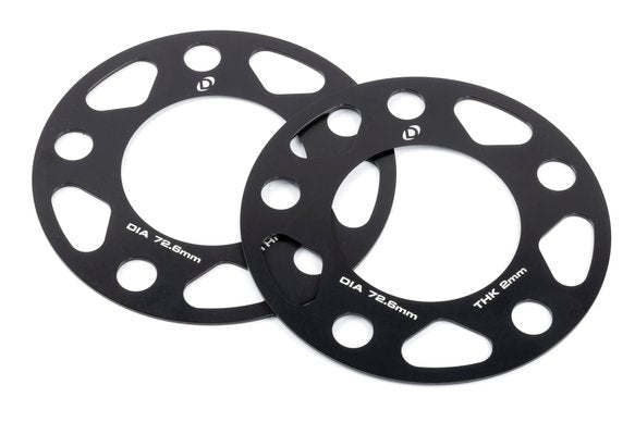 Dinan Spacers; 5x120 - 72.6mm CB - 2mm Thick Set of 2