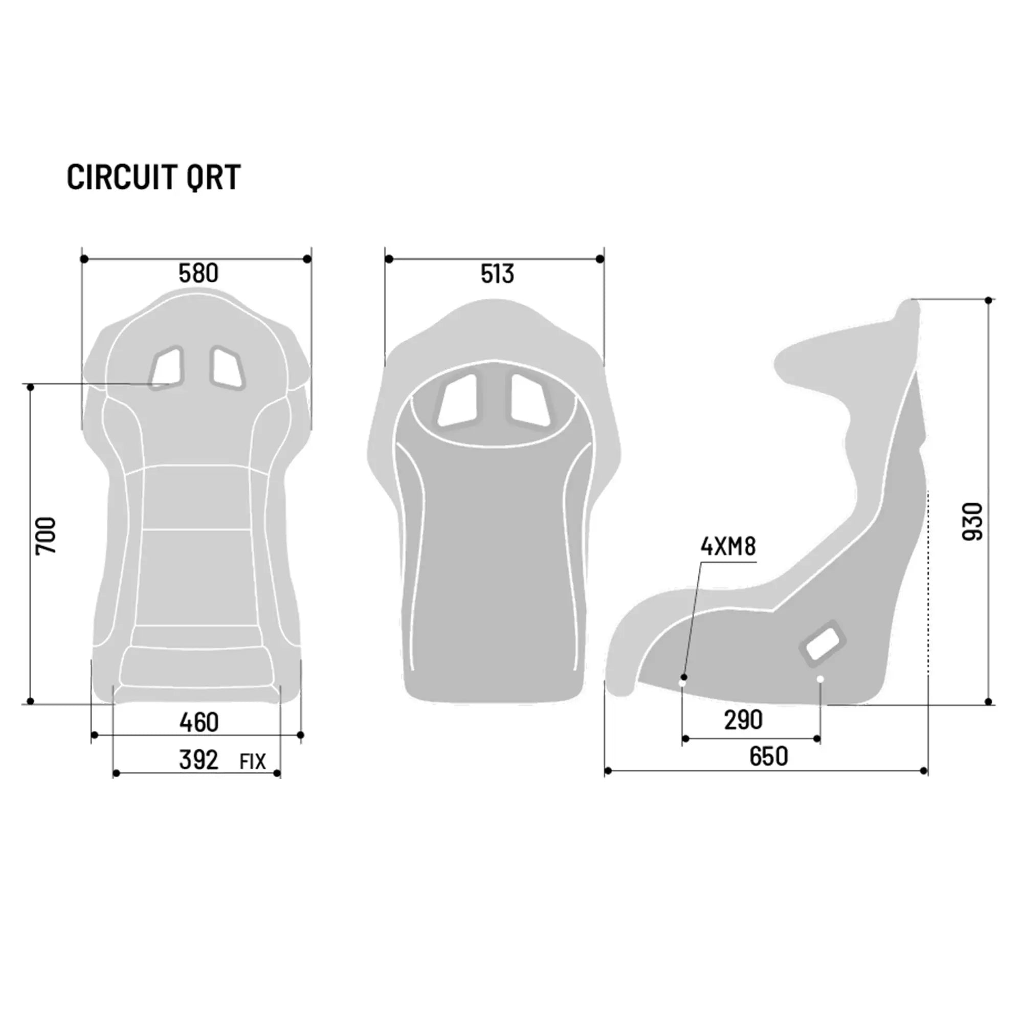 Sparco Circuit QRT Fiberglass Racing Seat