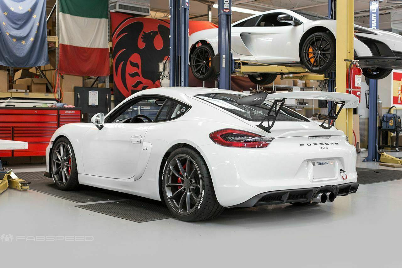 Fabspeed Porsche 981 Cayman GT4 Single-Wall Tips