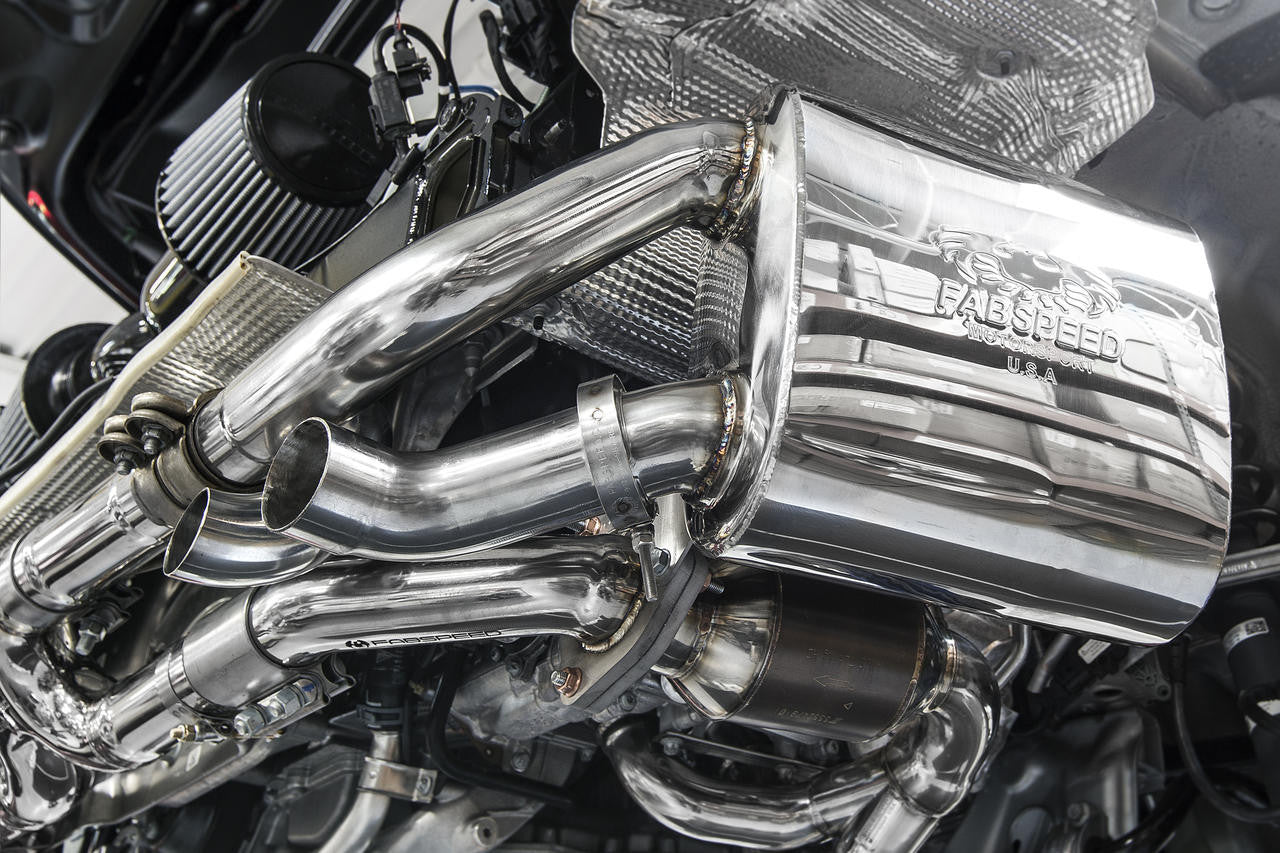 Fabspeed Porsche 991 Carrera Maxflo Performance Side Exhaust System (2012-2016)