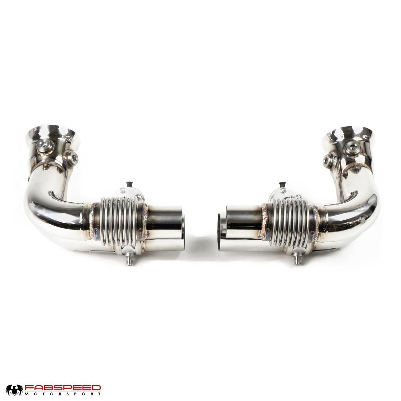 Fabspeed Porsche 991 GT3 / GT3 RS Side Muffler Bypass Pipes (2014-2016)