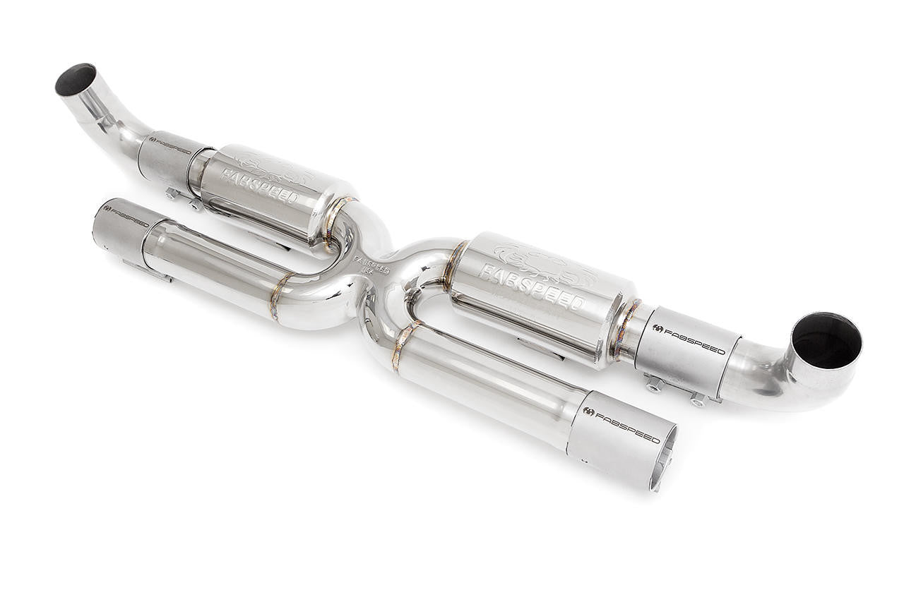 Fabspeed Porsche 991.2 Carrera Center Muffler Bypass X-Pipe (for Base) (2017-2019)
