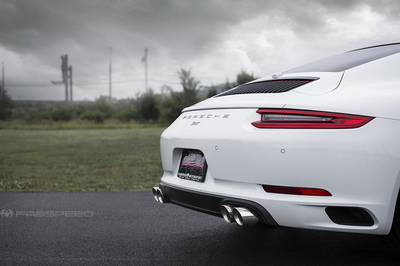 Fabspeed Porsche 991.2 Carrera Deluxe Quad Tips (2017-2019)