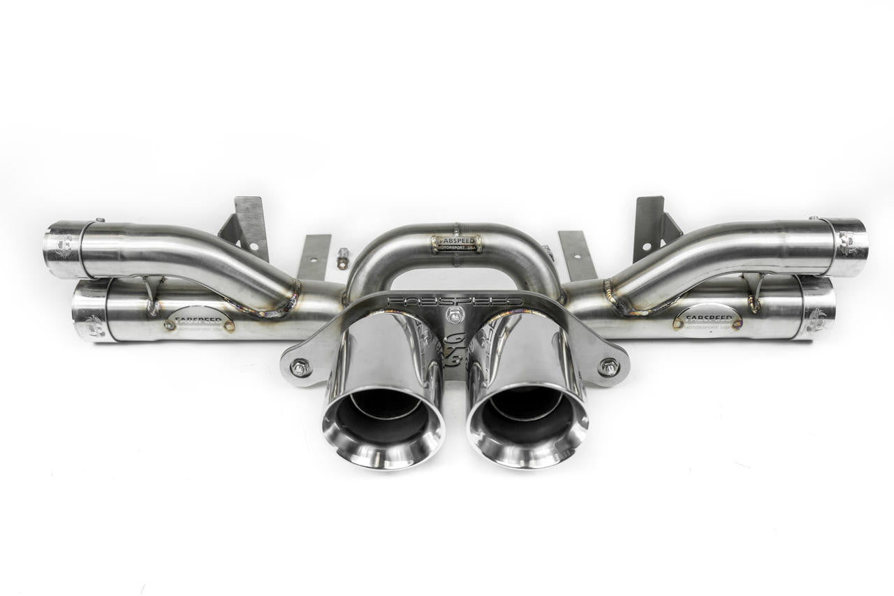 Fabspeed Porsche 991.2 GT3 / GT3 RS Center Muffler Bypass Pipe 2017- 2019