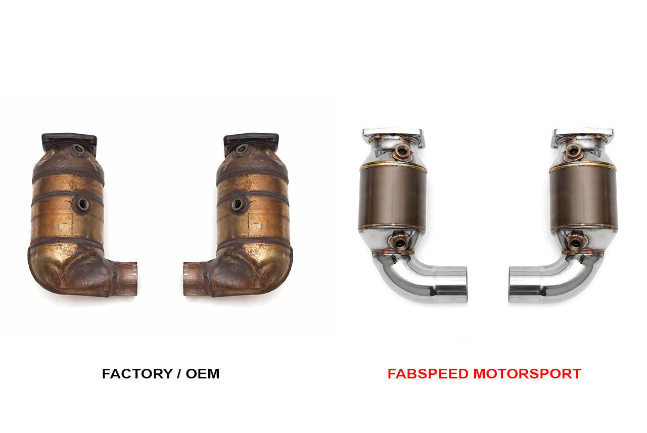 Fabspeed Porsche 991.2 Turbo / Turbo S Sport Catalytic Converters (2017+)