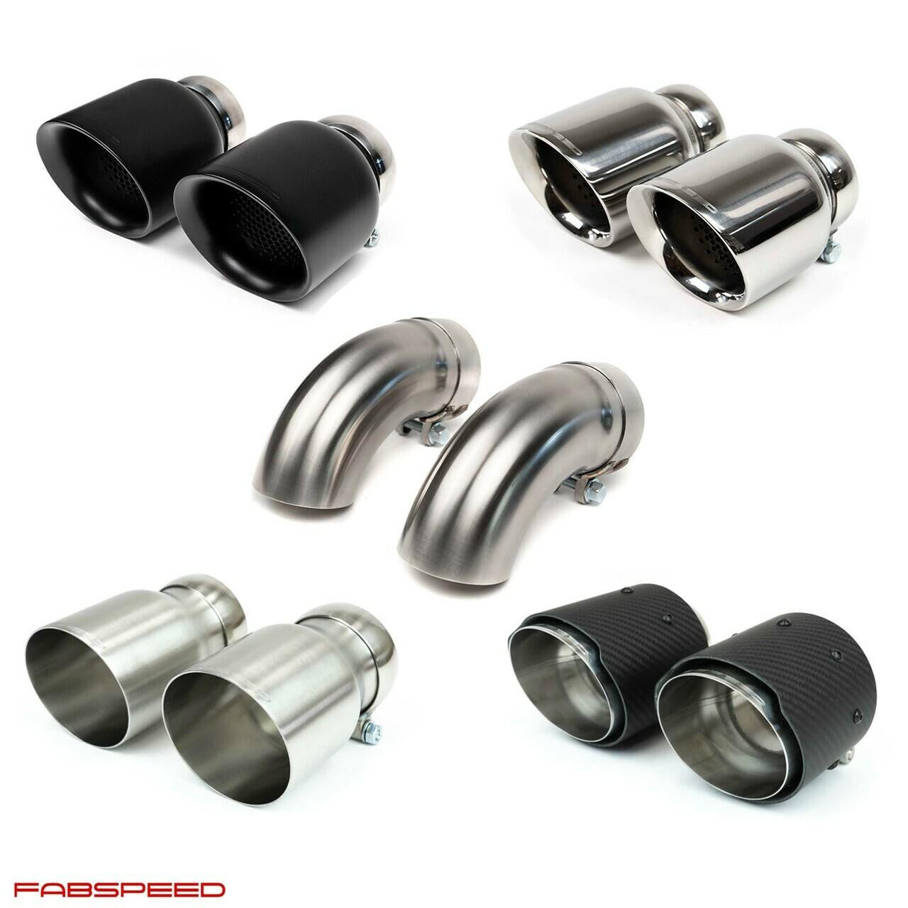 Fabspeed Porsche 992 GT3 / GT3 RS Deluxe Dual Style Tips (2022+)