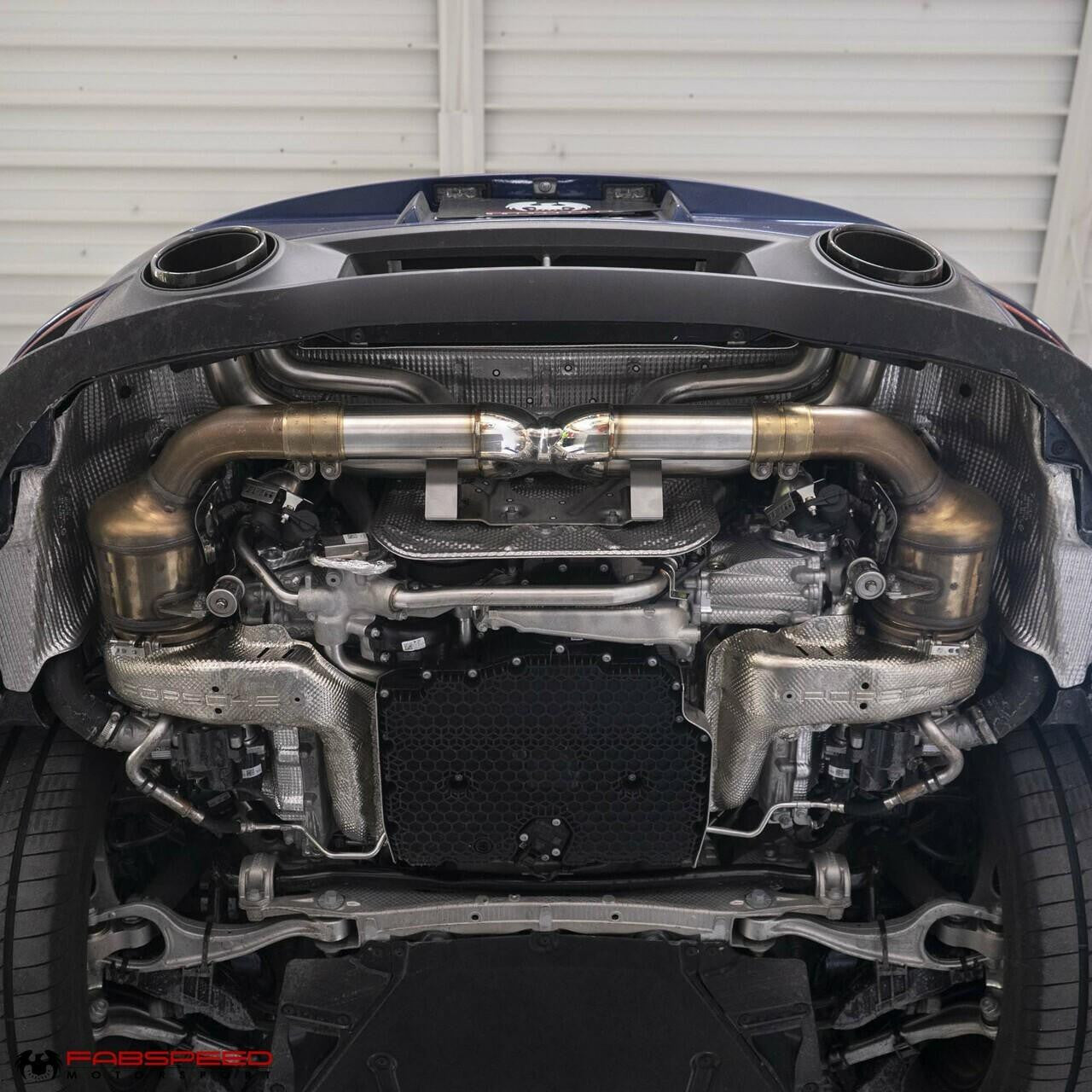 Fabspeed Porsche 992 Twin Turbo / Twin Turbo S Cat-Back Valved Maxflo Exhaust System (2021+)